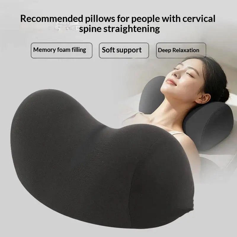 Memory Cotton Neck Support Pillow Orthopedic Cervical Protection Comfortable Washable Cover for Adult Daily Sleeping Use