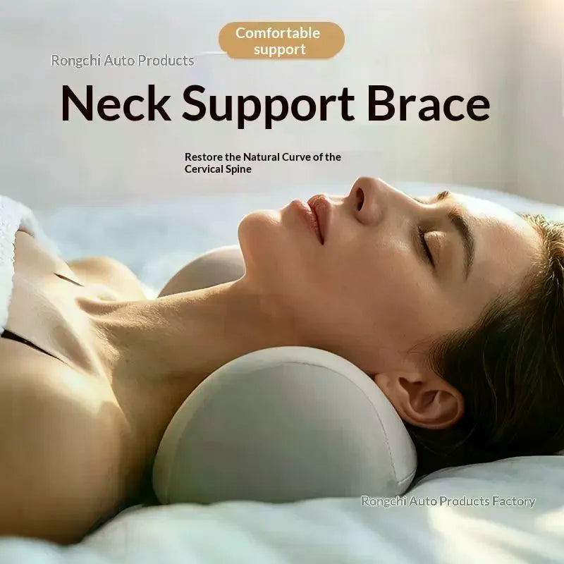 Memory Cotton Neck Support Pillow Orthopedic Cervical Protection Comfortable Washable Cover for Adult Daily Sleeping Use