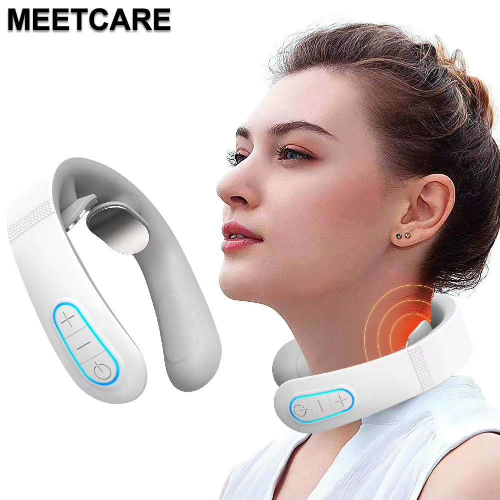 Pulse Neck Massager Electric Smart Cervical Massagers TENS Pain Muscle Kneading Massage