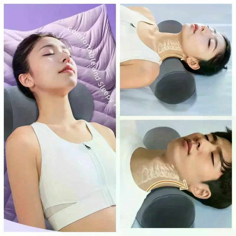 Memory Cotton Neck Support Pillow Orthopedic Cervical Protection Comfortable Washable Cover for Adult Daily Sleeping Use