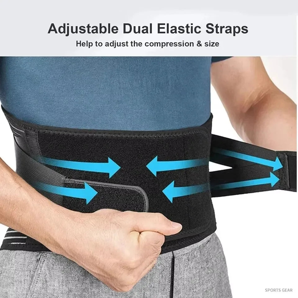 Lumbar Support Brace for Lower Back Pain Breathable Waist Support Relief for Men and Women Heavy Lifting Sciatica and Herniated